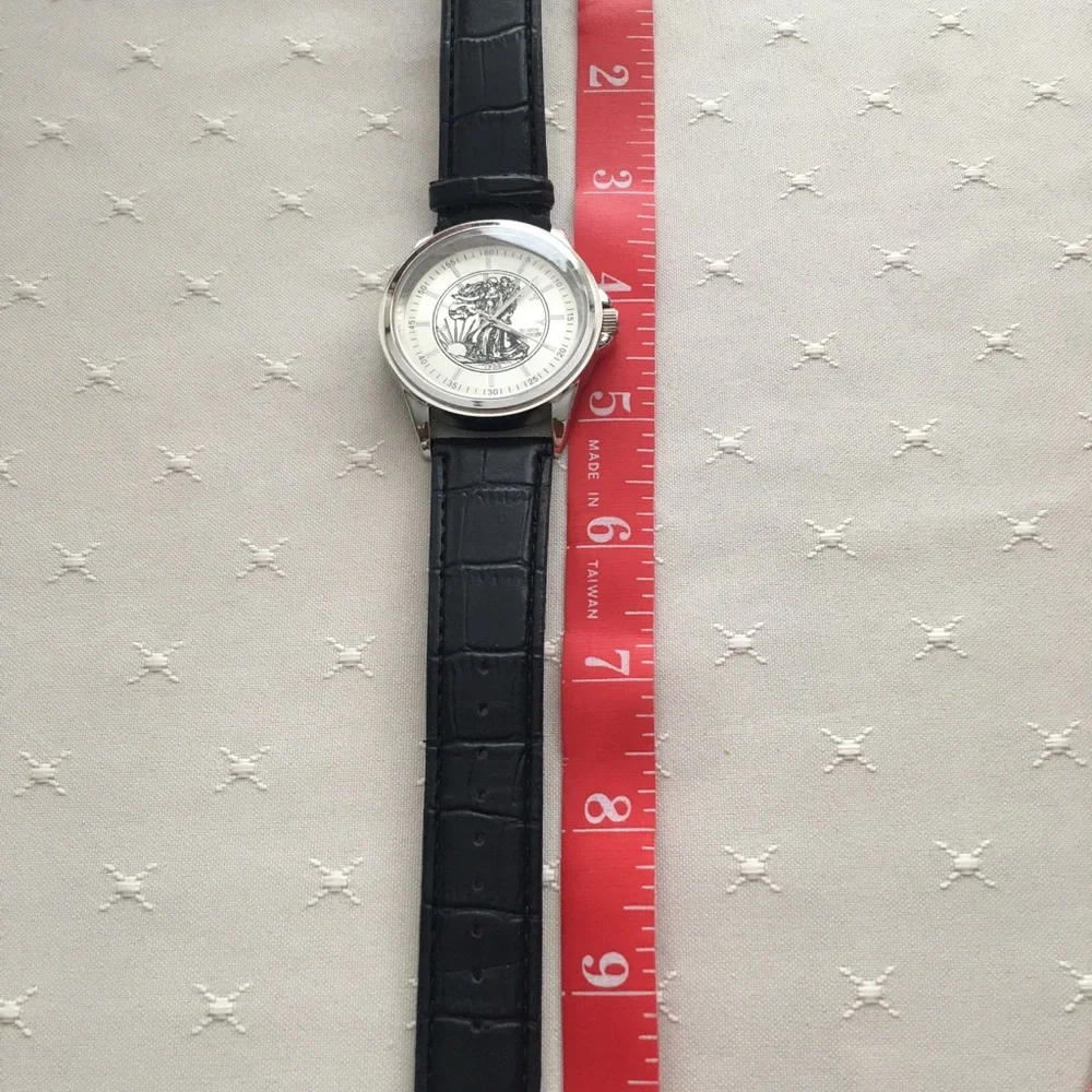 Silver and Black Wrist Watch